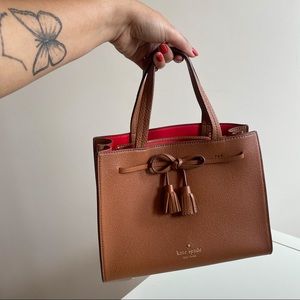 Kate Spade Cognac (Brown) Hayes Street Isobel satchel EUC
